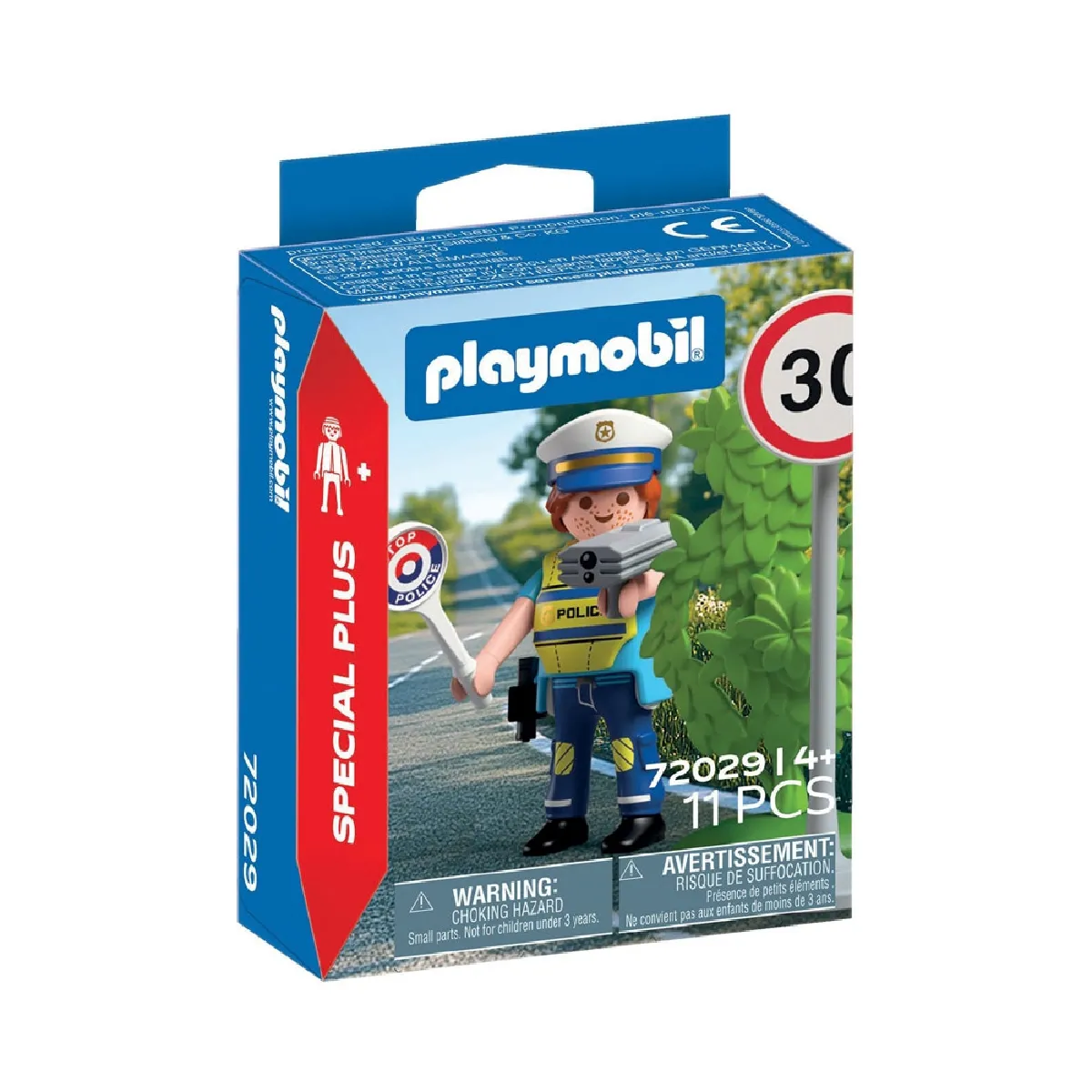 72029 Playset Policier avec Radar de Vitesse Special Plus - 11 pi&egrave;ces