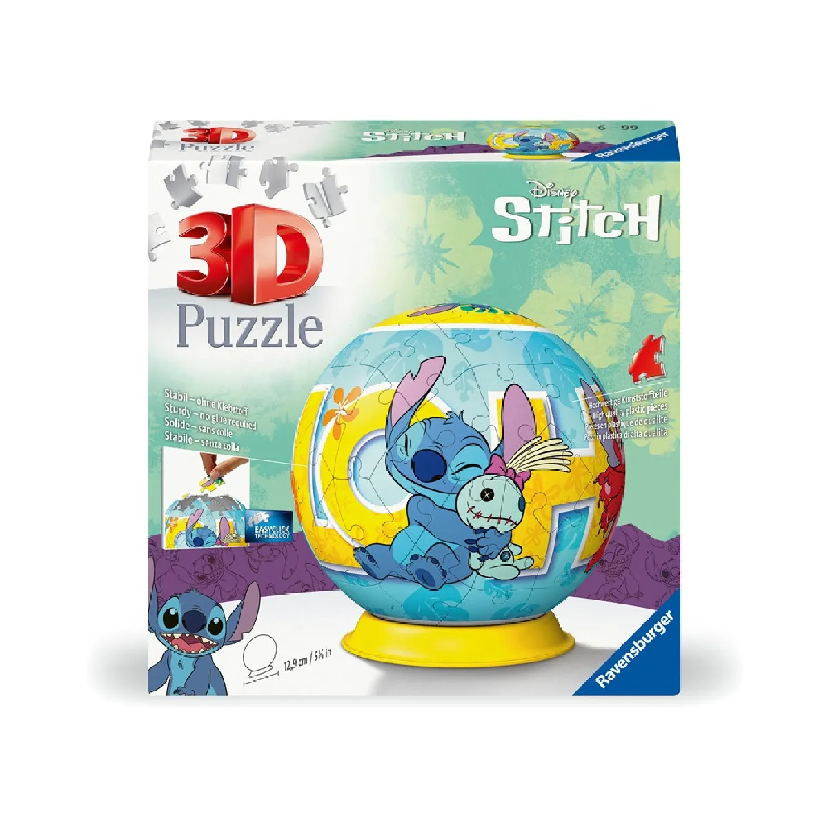 Puzzle 3D Ball 72 pièces : Stitch Ravensburger France - vue 2
