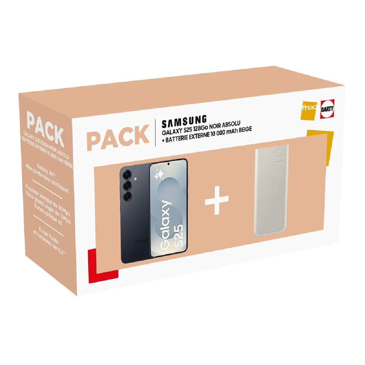 Pack Galaxy S25 6 2 5G Nano SIM Absolu + Batterie externe Galaxy 10000 mAh - vue 3