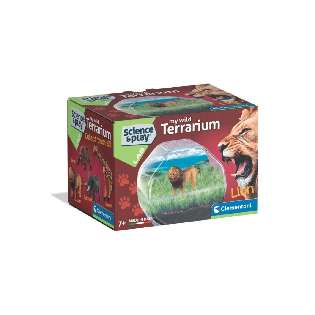 Kit Mini Terrarium Clementoni Lion DIY éducatif 7+ dôme - vue 2