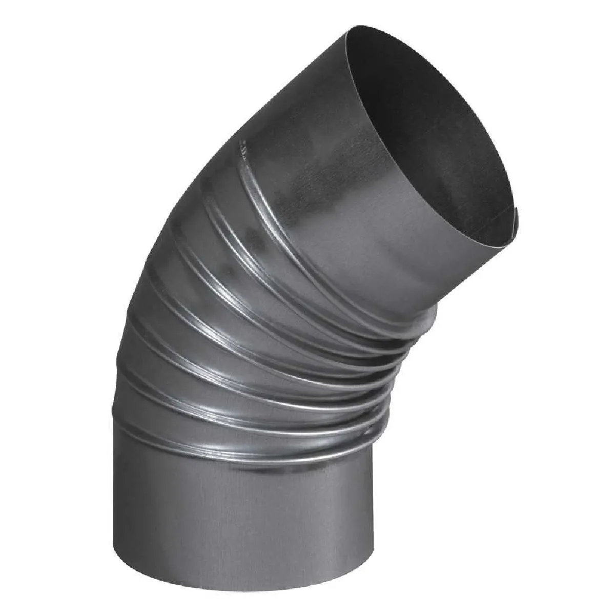 Ten Coude Plissé À 45° Aluminié 167 Mm - 374167 - Image 2