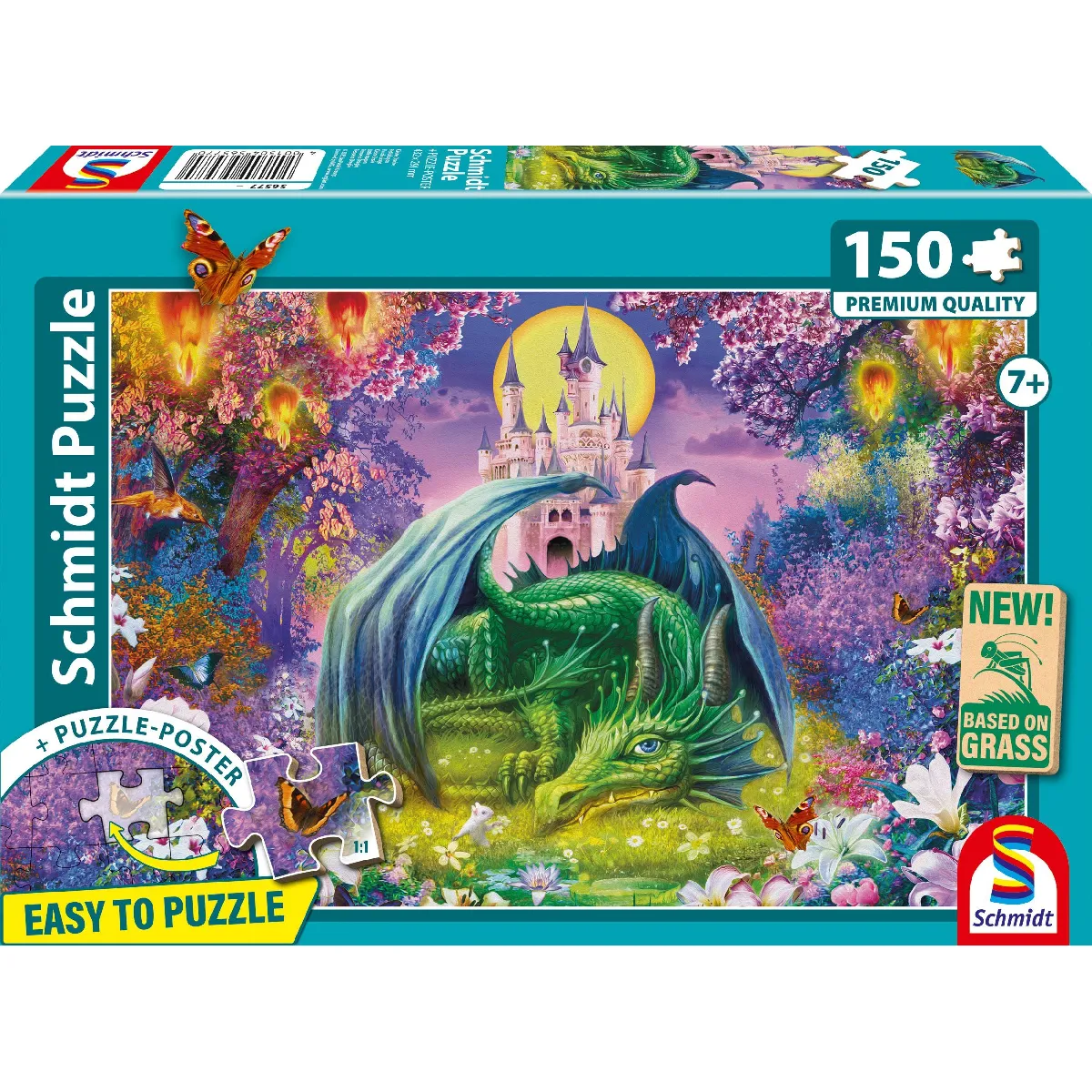 Puzzle 150 Pièces Schmidt Spiele Petit Dragon Jardin Féerique 7 Ans+ - Image 5