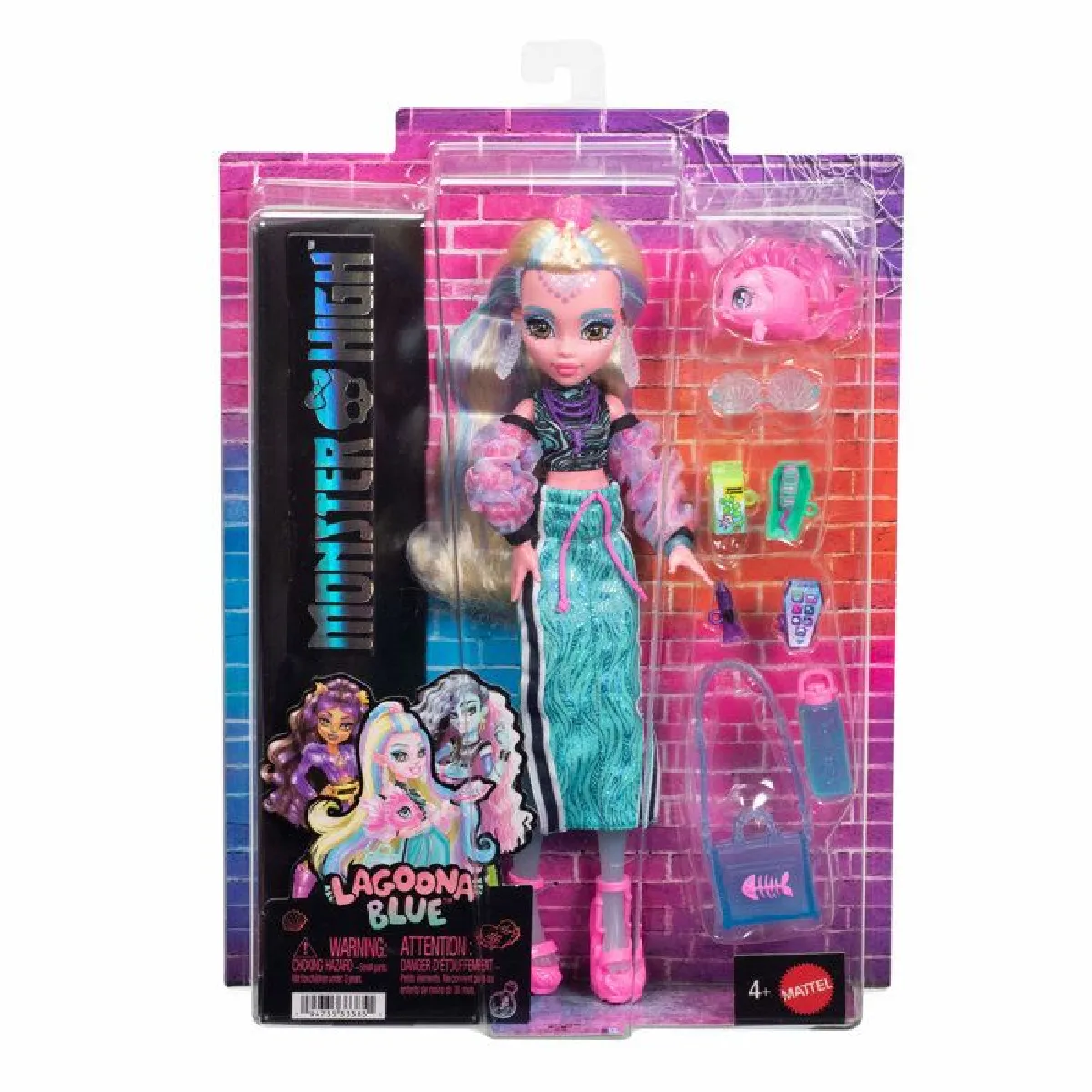Poupée Monster High HXJ03 – Mercredi Addams, Robe Gothique, Socle Inclus - vue 9
