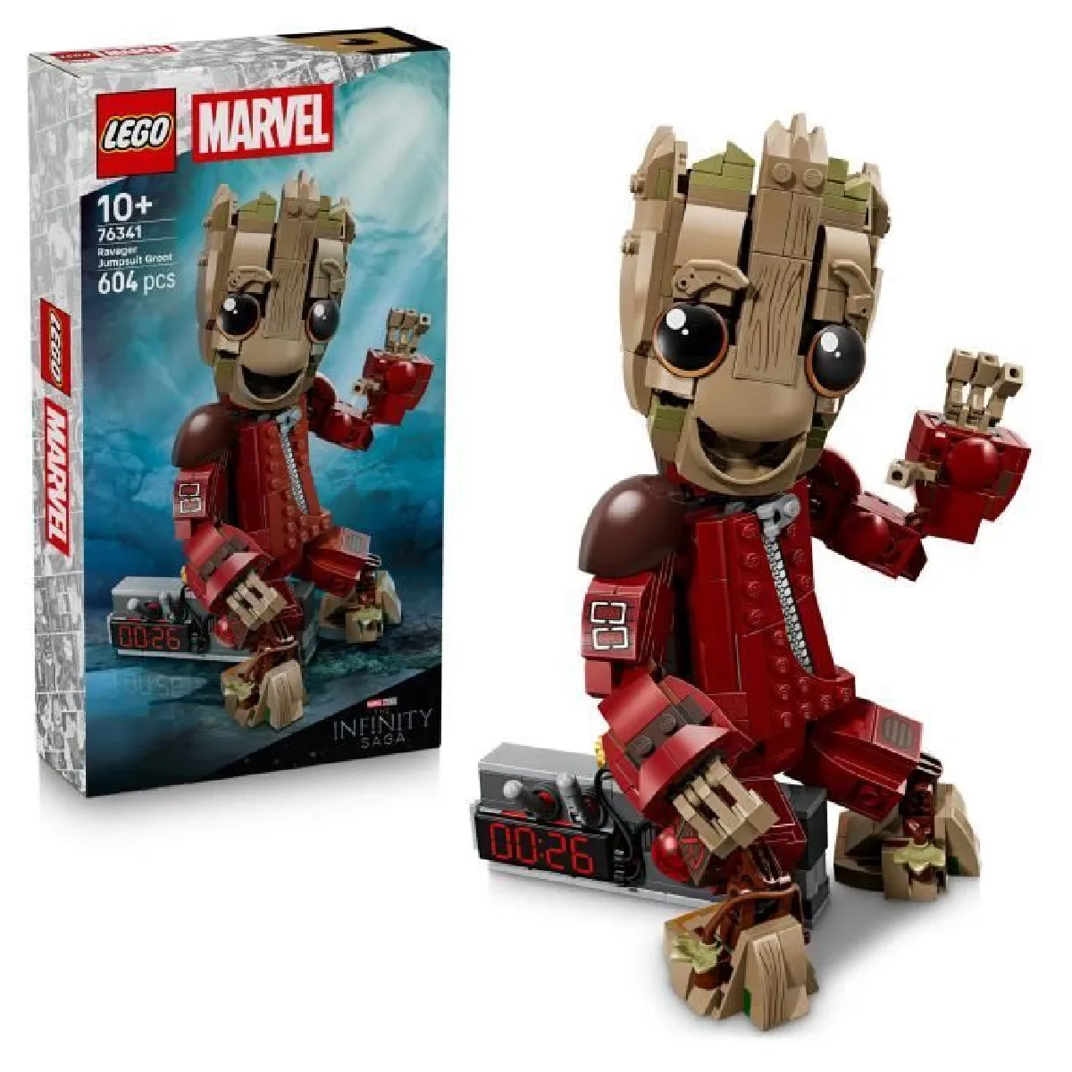 LEGO Marvel 76341 Groot en Tenue de Ravageur