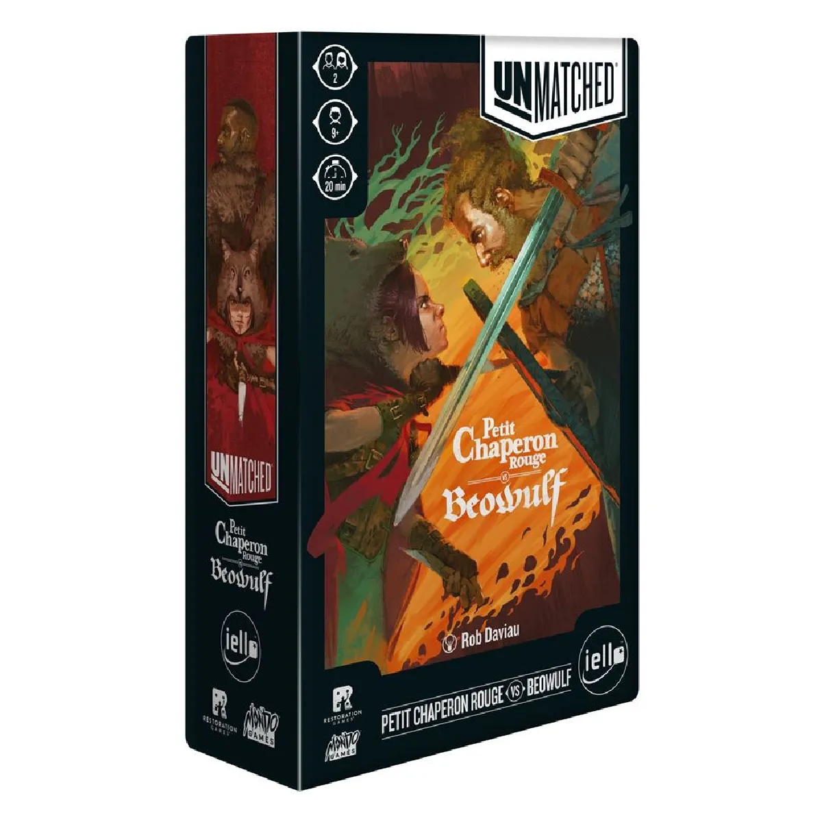 IELLO Unmatched 51870 Jeu de soci&eacute;t&eacute; duel Petit Chaperon Rouge vs Beowulf 2 joueurs