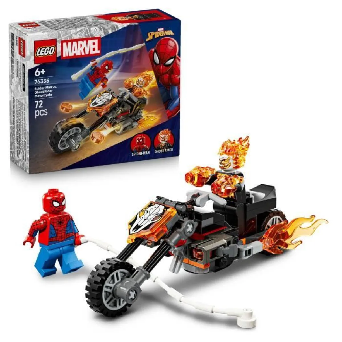 LEGO Marvel Spider-Man et sa moto contre Ghost Rider 76335 - vue 7