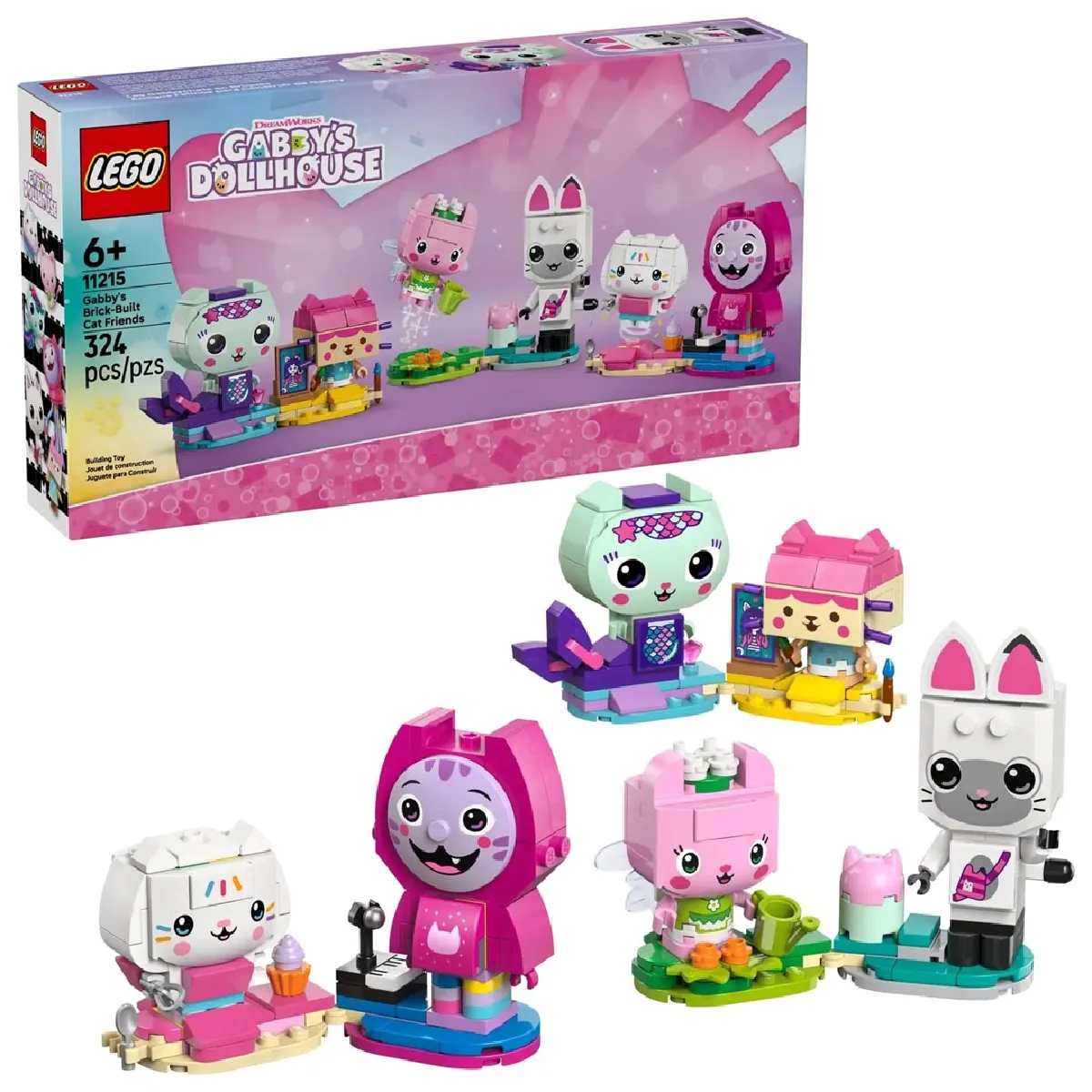 LEGO® Gabby' Dollhouse 11215 Les Gabbychats en briques - vue 6