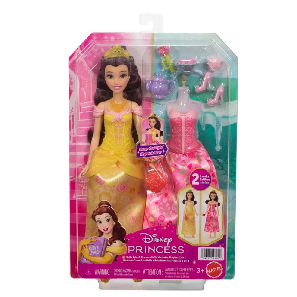 Poupée Belle et garde-robe Disney
