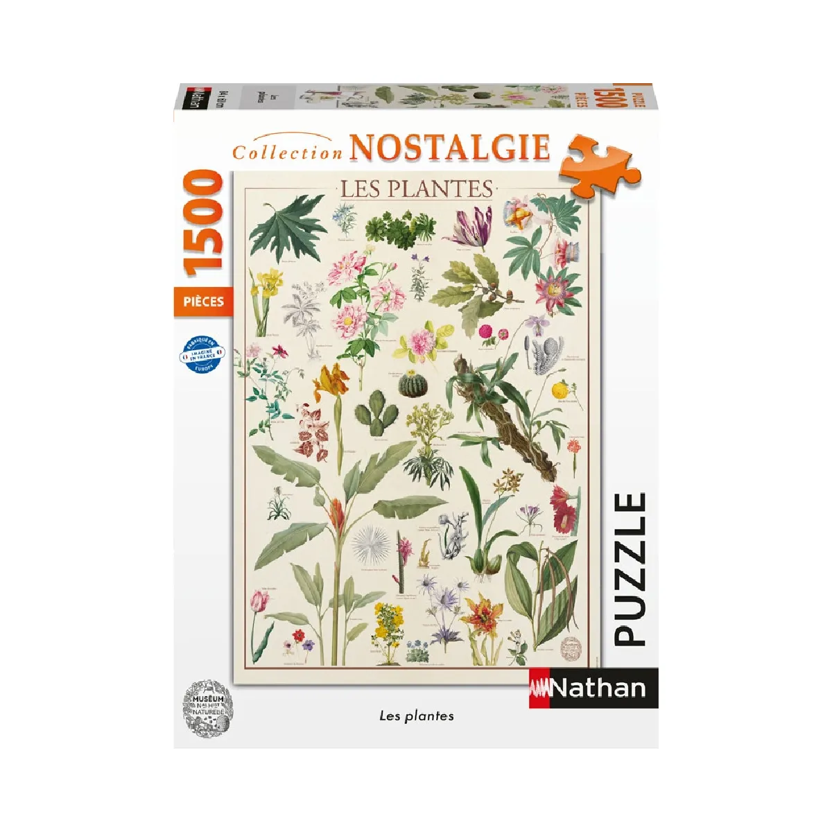 Puzzle 1500 pièces : Muséum National D'Histoire Naturelle : Les Fleurs Ravensburger Nathan - vue 1
