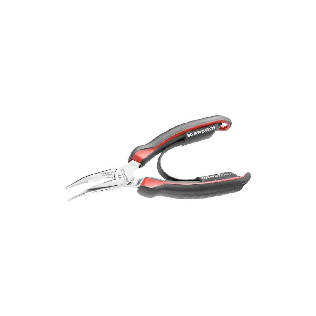 Facom Pince demi ronde bec long coudé 40° .20CPE - vue 3