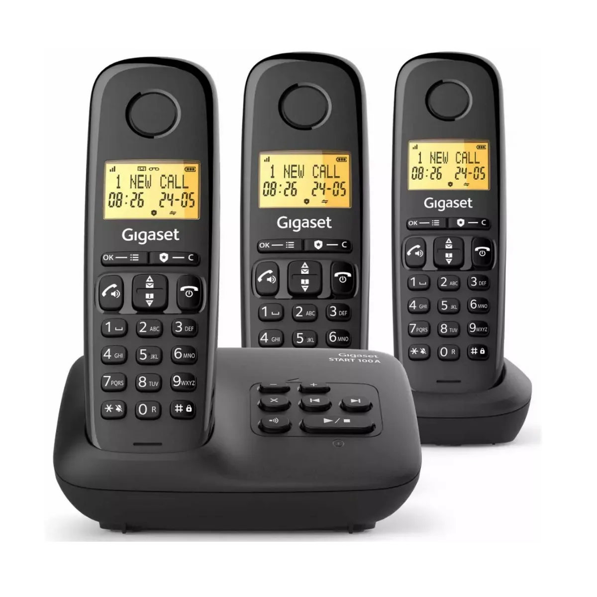 Gigaset - Téléphone sans fil DECT - 4 Combinés - Noir - Image 5