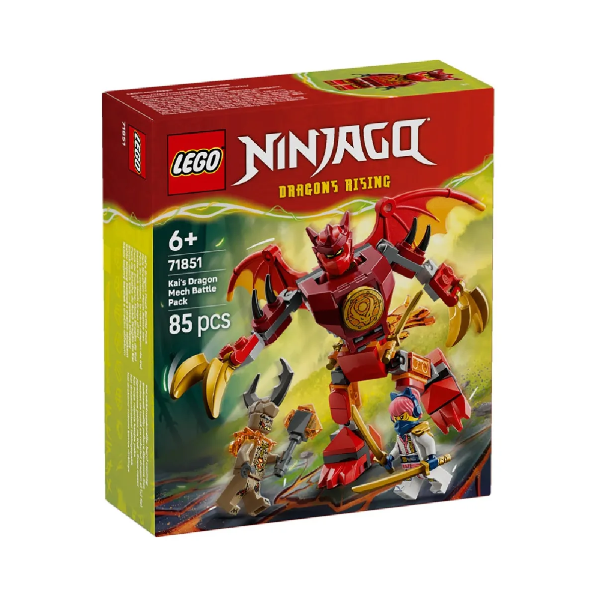 LEGO® Ninjago® 71851 Pack de combat : le robot dragon de Kai - vue 3