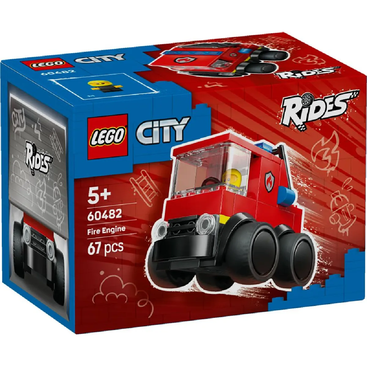 LEGO® City 60482 Véhicules Le camion de pompiers - vue 3