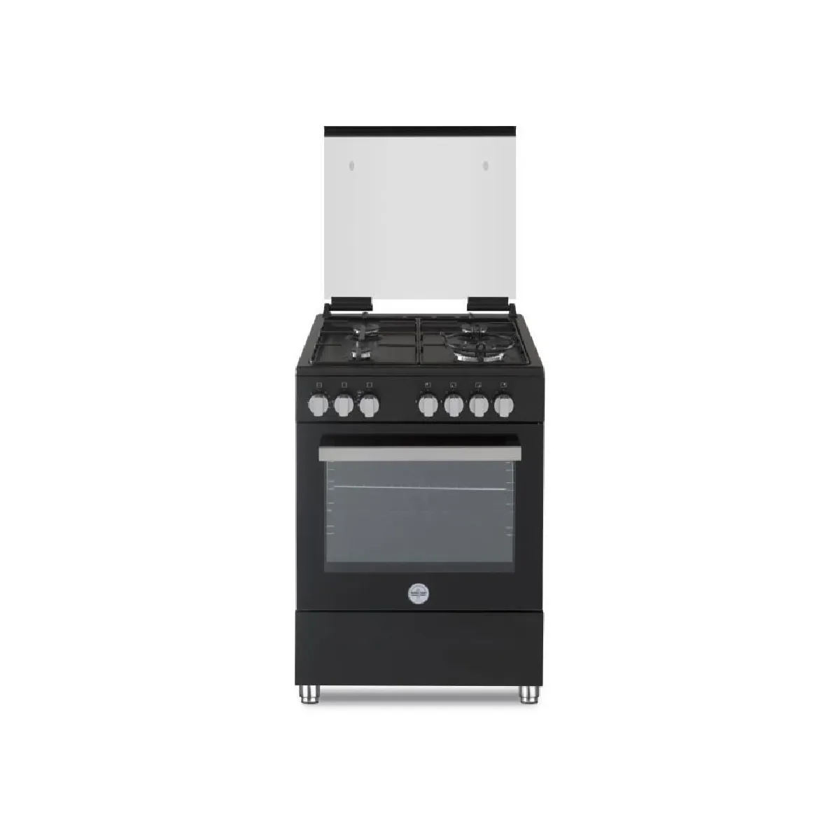 GERMANIA PIA60GN Cuisini&egrave;re gaz 60 cm noir 4 foyers 63 L