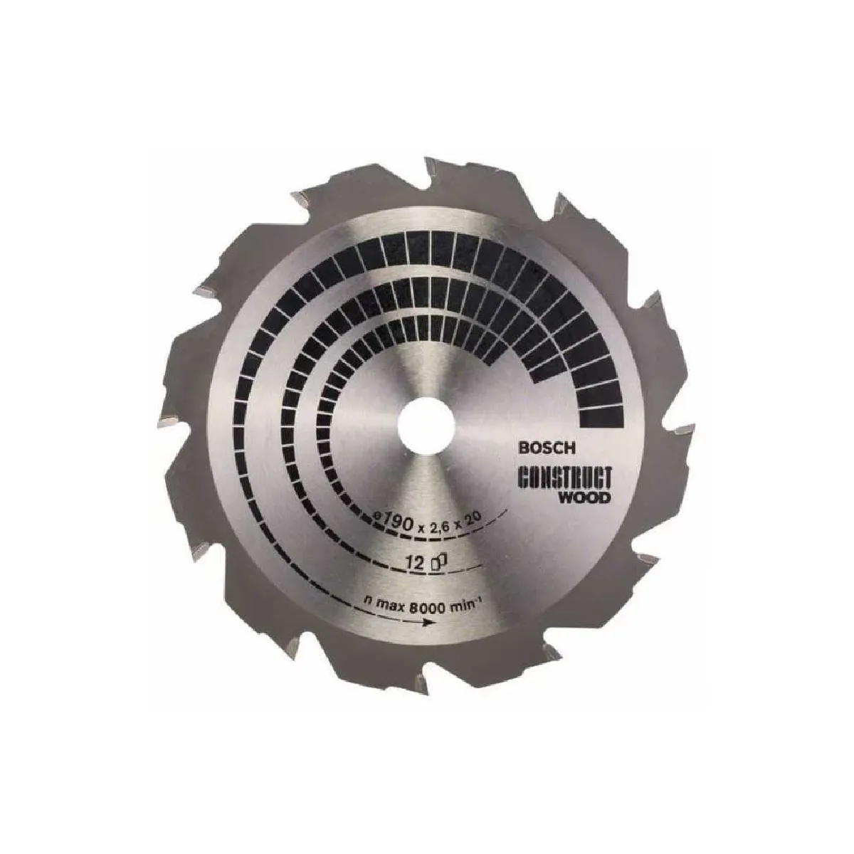 Lame de scie circulaire Construct Wood 190 x 30 x 2 6 mm 12 1pc - vue 2
