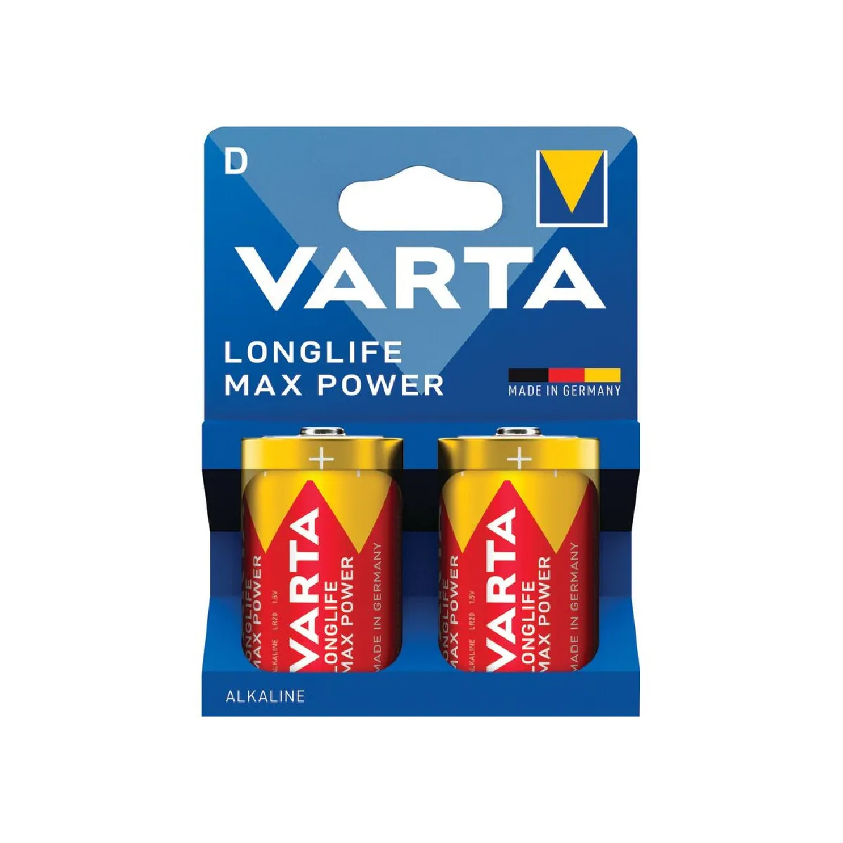 Varta VARTA Longlife Max Power D Blister 2 Pile LR20 D alcaline 1.5 V 2 pc - vue 2