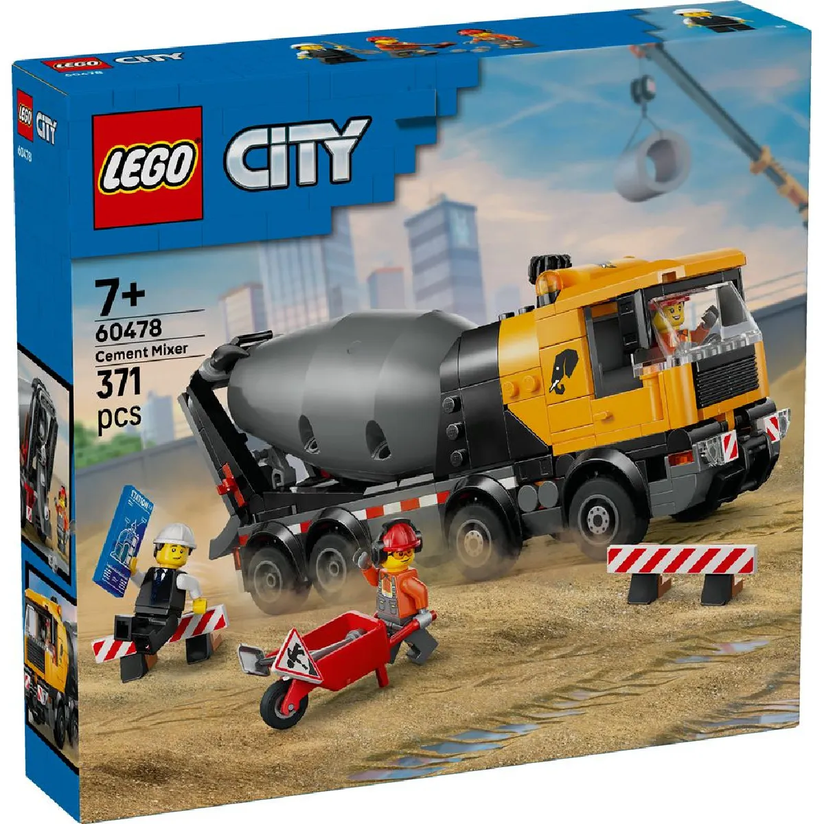 LEGO® City 60478 La bétonnière - vue 5