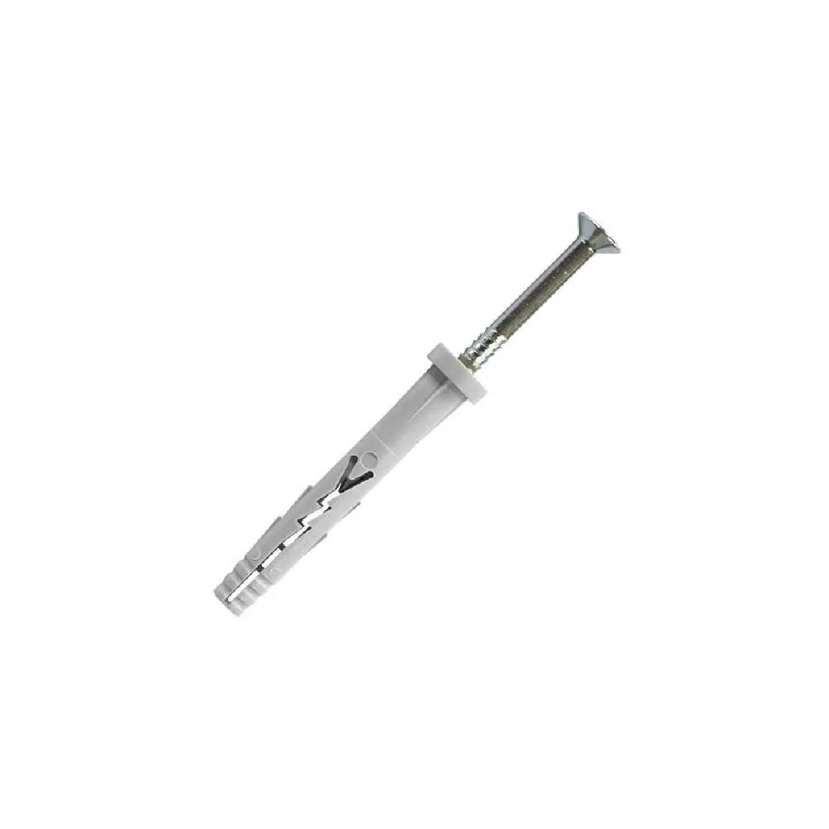Scell-it 100 chevilles à frapper tête plate 5 x 47 mm + clou - SC-YZP5047 - Scell-it