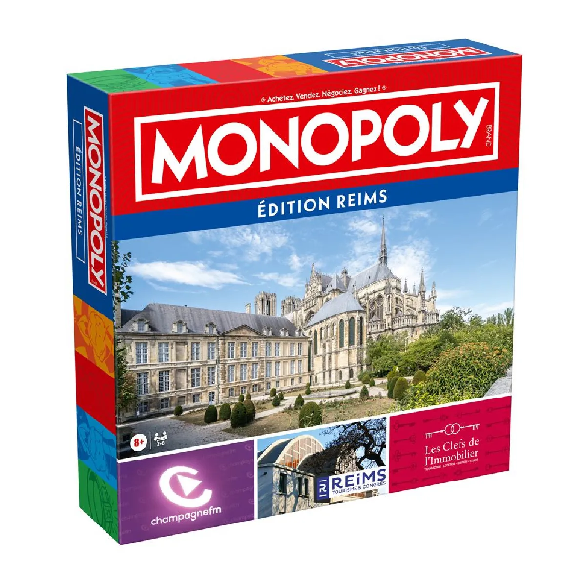 WINNING MOVES Monopoly &Eacute;dition Reims - Jeu de soci&eacute;t&eacute; sp&eacute;cial cit&eacute;