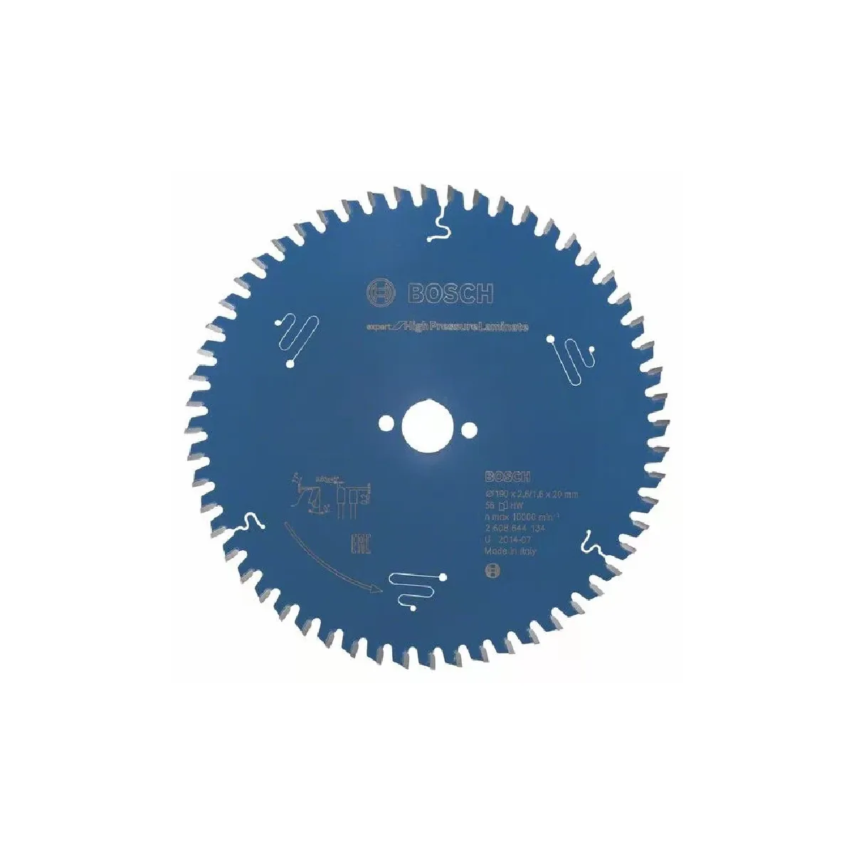 Bosch Lame de scie circulaire Expert for High Pressure Laminate 190 x 20 x 2 6 mm 56 dents 2608644134 - vue 2