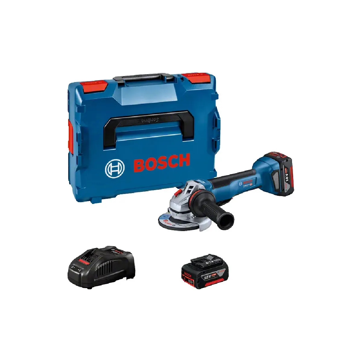 Akku winkelschleifer Gws 18v 10 P Professional ø 125mm blauschwarz - vue 3