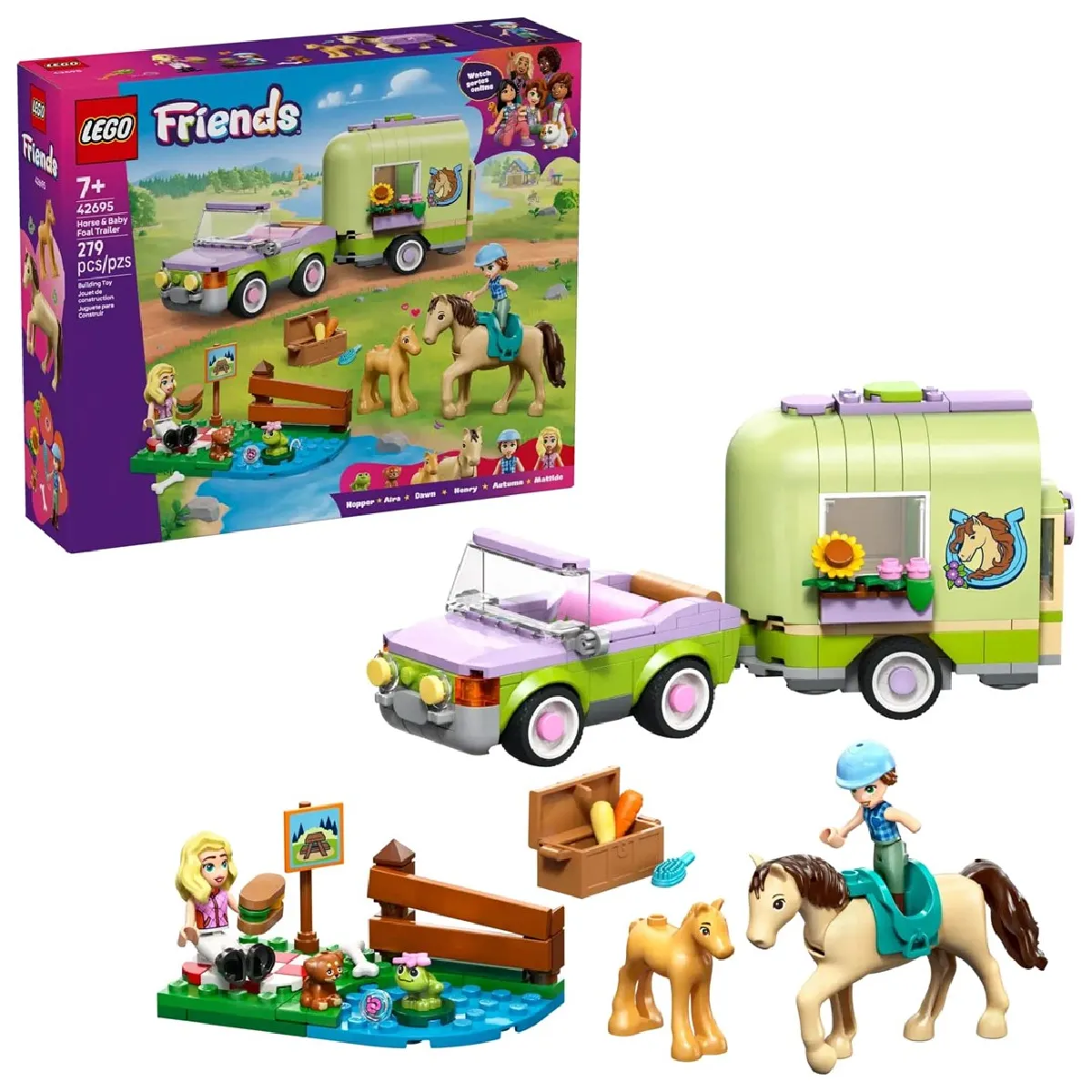 LEGO FRIENDS 42695 Remorque pour cheval et poulain