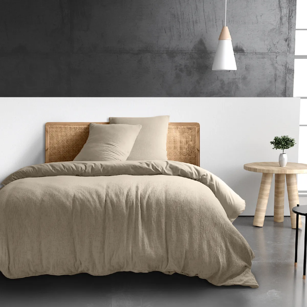 Housse de couette 100% gaze de coton