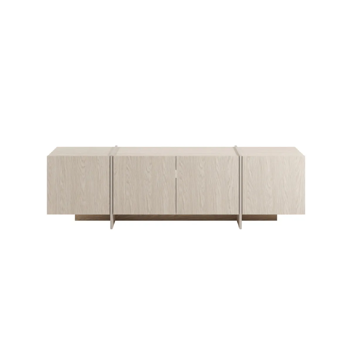 CASANOVA Meuble TV 177cm en m&eacute;lamine Beige
