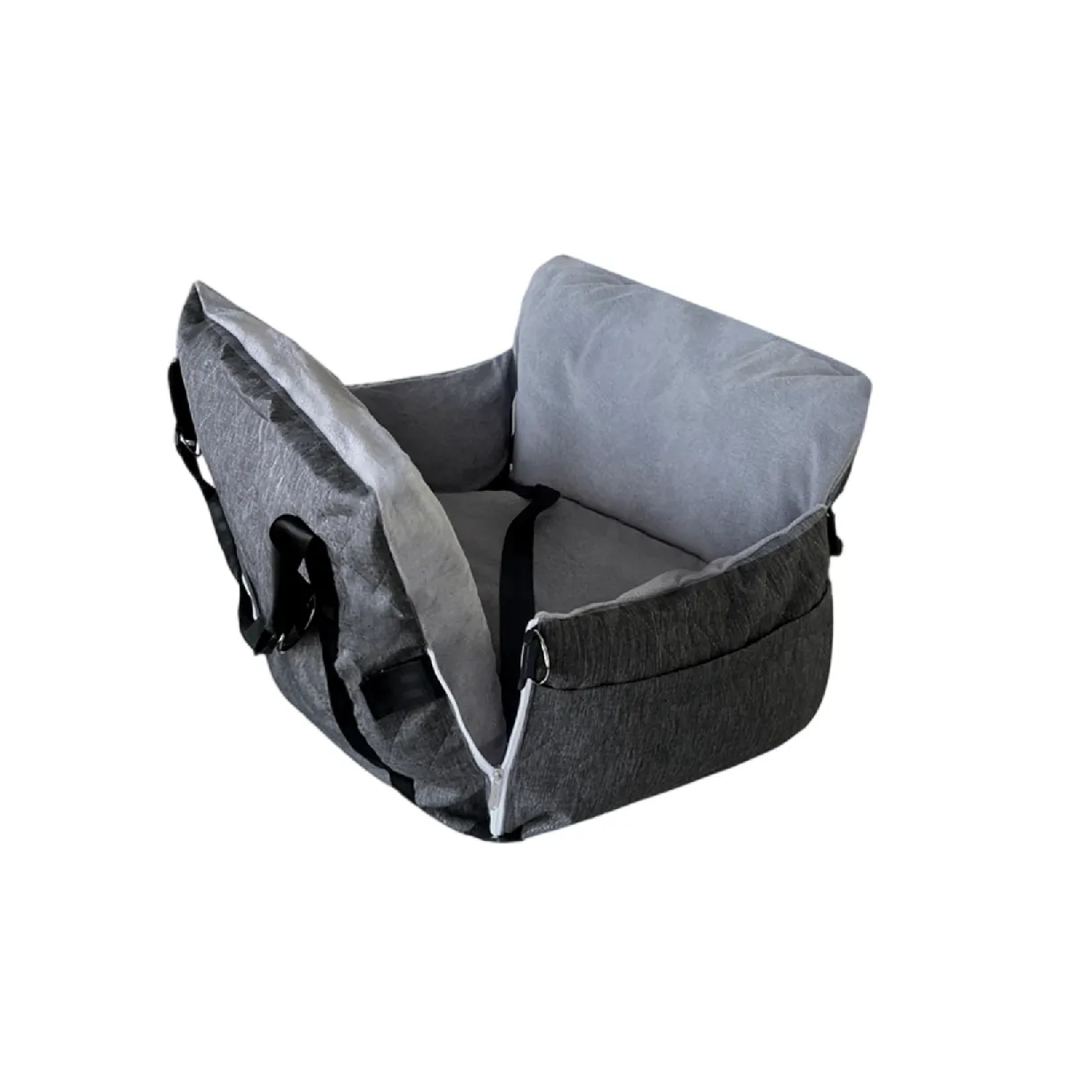 Siège auto pour chien VERCART TR 52 x 76 x 40 cm, gris
