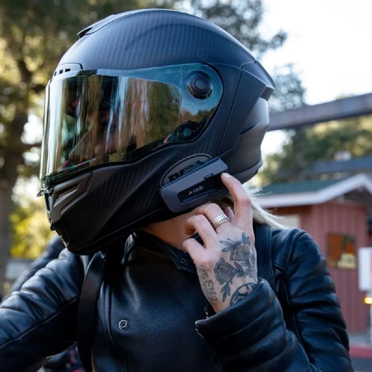 Cardo Unisex Noir Intercom Moto Bluetooth Edge Duo - Image 3