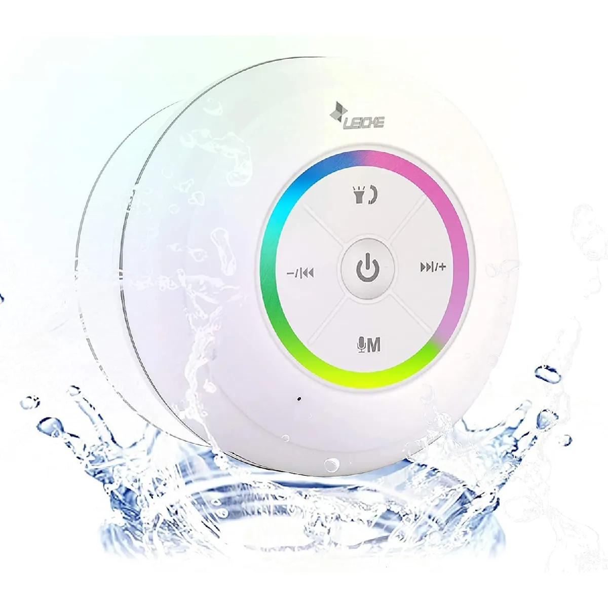 GENERIQUE Ep18141 bluetooth 4.1 radio fm 40 hz montage mural id&eacute;al pour plage st&eacute;r&eacute;o blanc