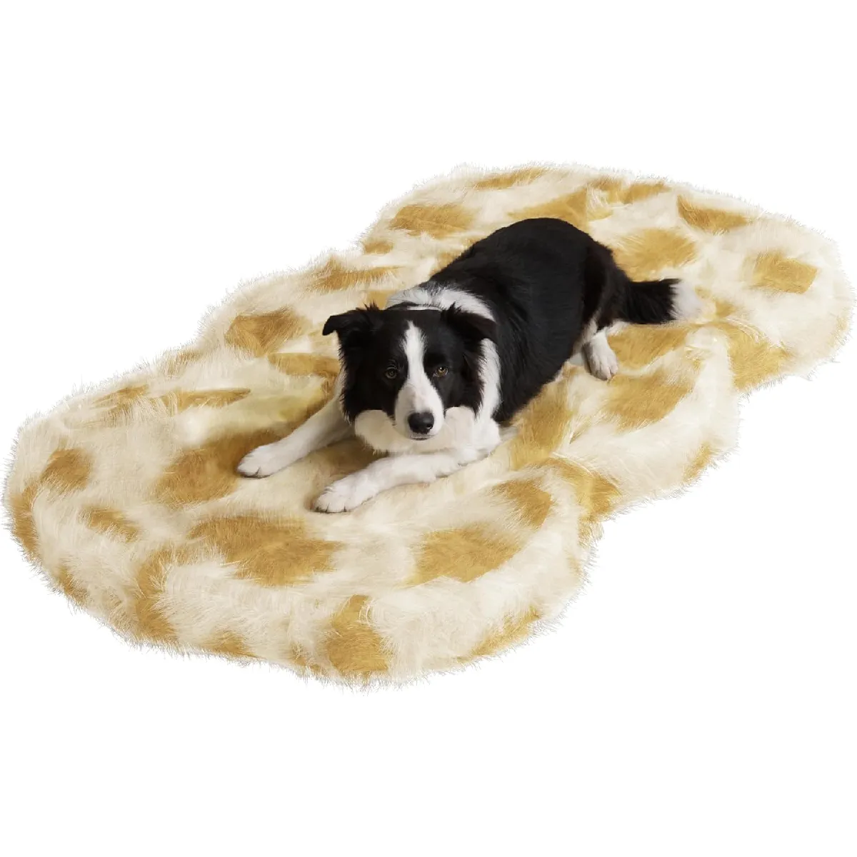 Tapis pour chien VERCART WW 127 x 80 cm, fausse fourrure, mousse à mémoire, housse lavable