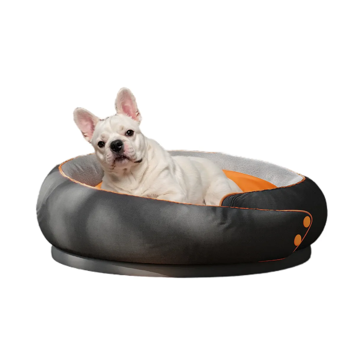 Lit pour chien rond VERCART KK 76 x 76 x 30 cm bleu/orange