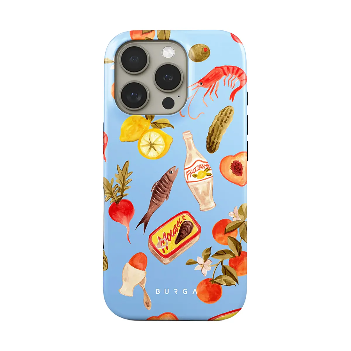 Burga Coque Pour Iphone 16 Pro Tough Magsafe Motif Al Fresco Multicolore