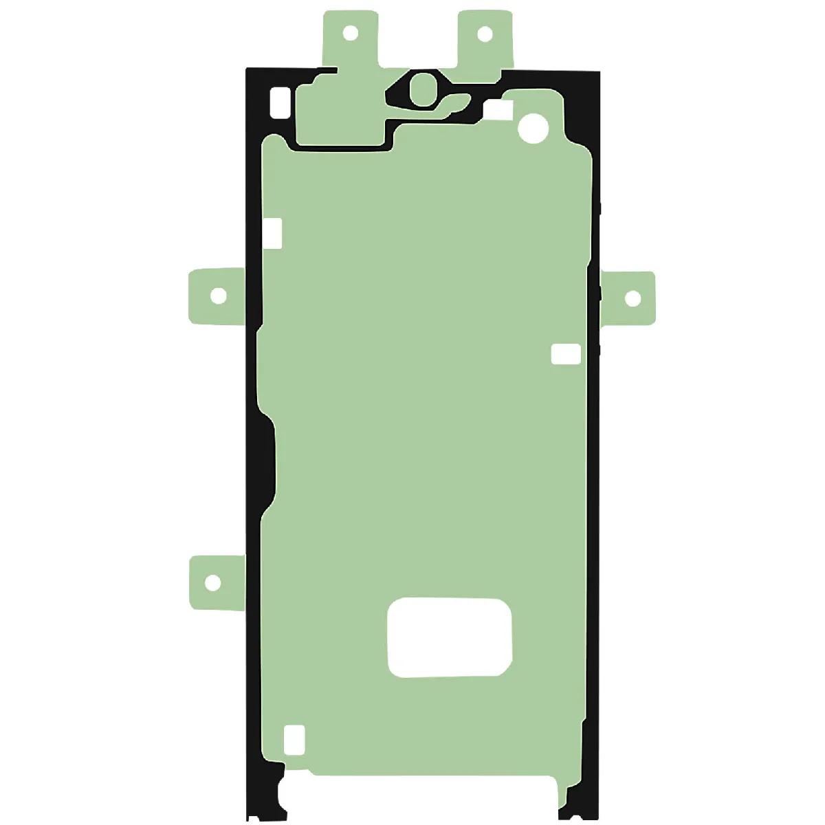 Avizar Noir/Vert Clappio Adhésif De Fixation D'écran Compatible Avec Galaxy S23 Ultra