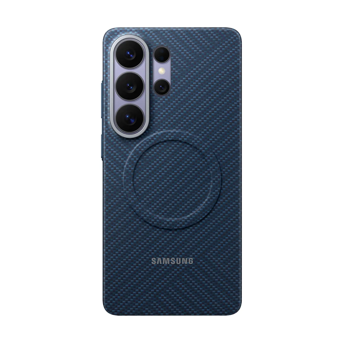 Samsung Coque MagSafe pour Galaxy S26 Ultra Effet Carbone Renforcé