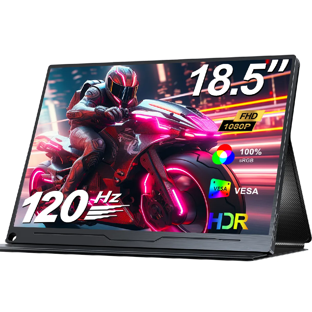 Uperfect Moniteur Portable 18,5" Fhd 1080P Ips Avec Taux De Rafraîchissement De 144 Hz