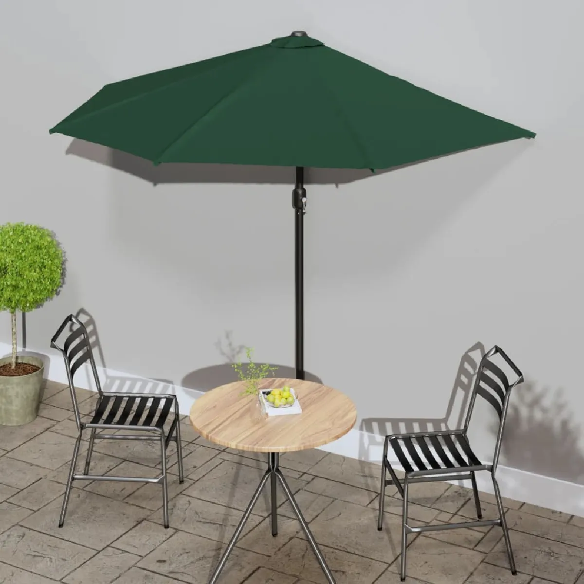 Vidaxl Parasol de balcon avec mât en 270x144 cm Demi - vue 2