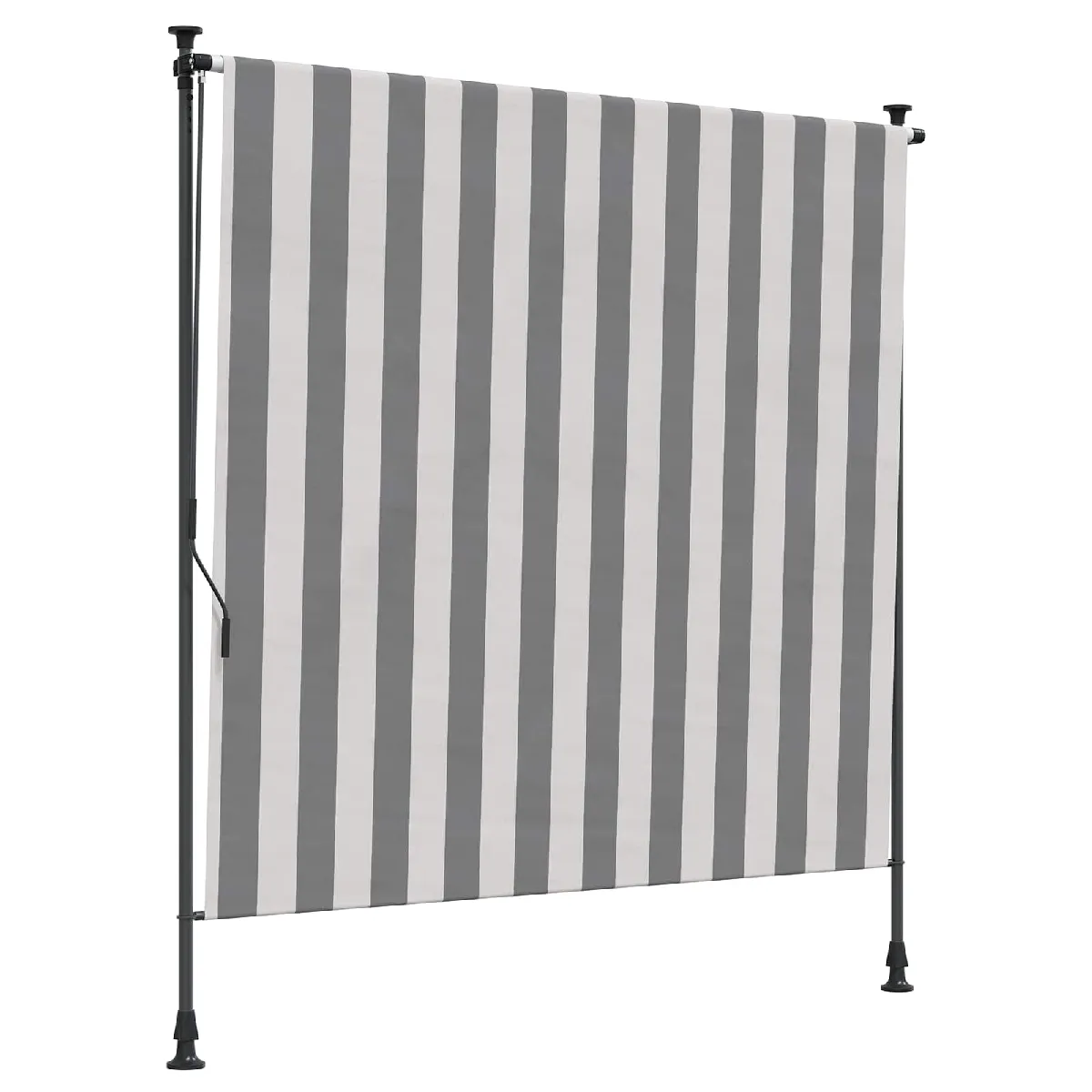 Vidaxl Store Roulant Extérieur Anthracite et blanc 150 x 270 cm