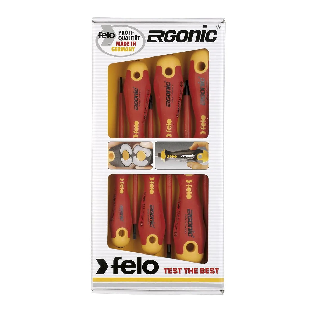 Felo Jeu de 6 tournevis isolés Ergonic 1000 V