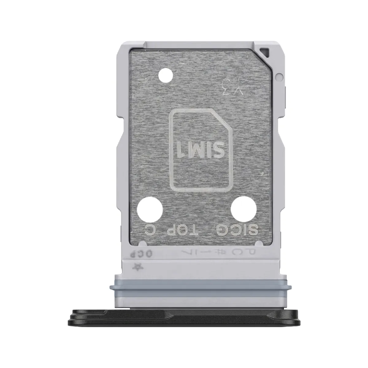 Avizar Noir Clappio Tiroir Sim Pour Samsung Galaxy S25 Edge Dual Nano Sim Remplacement Précis