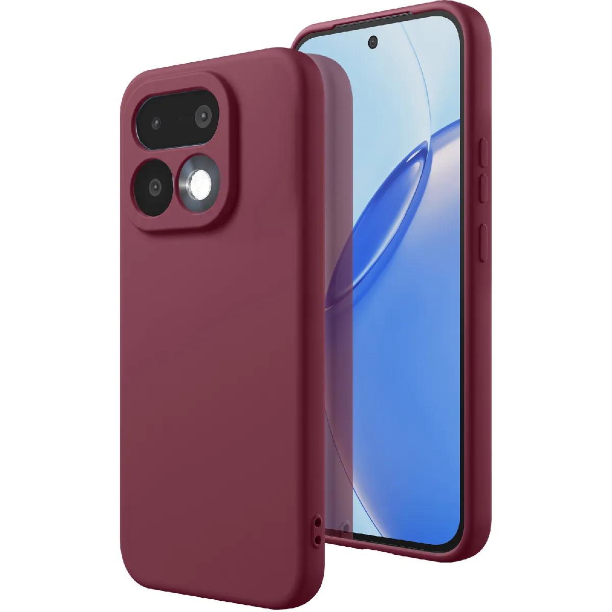 Avizar - Coque pour Realme 16 Pro - Fast Cover - Bordeaux - Image 2
