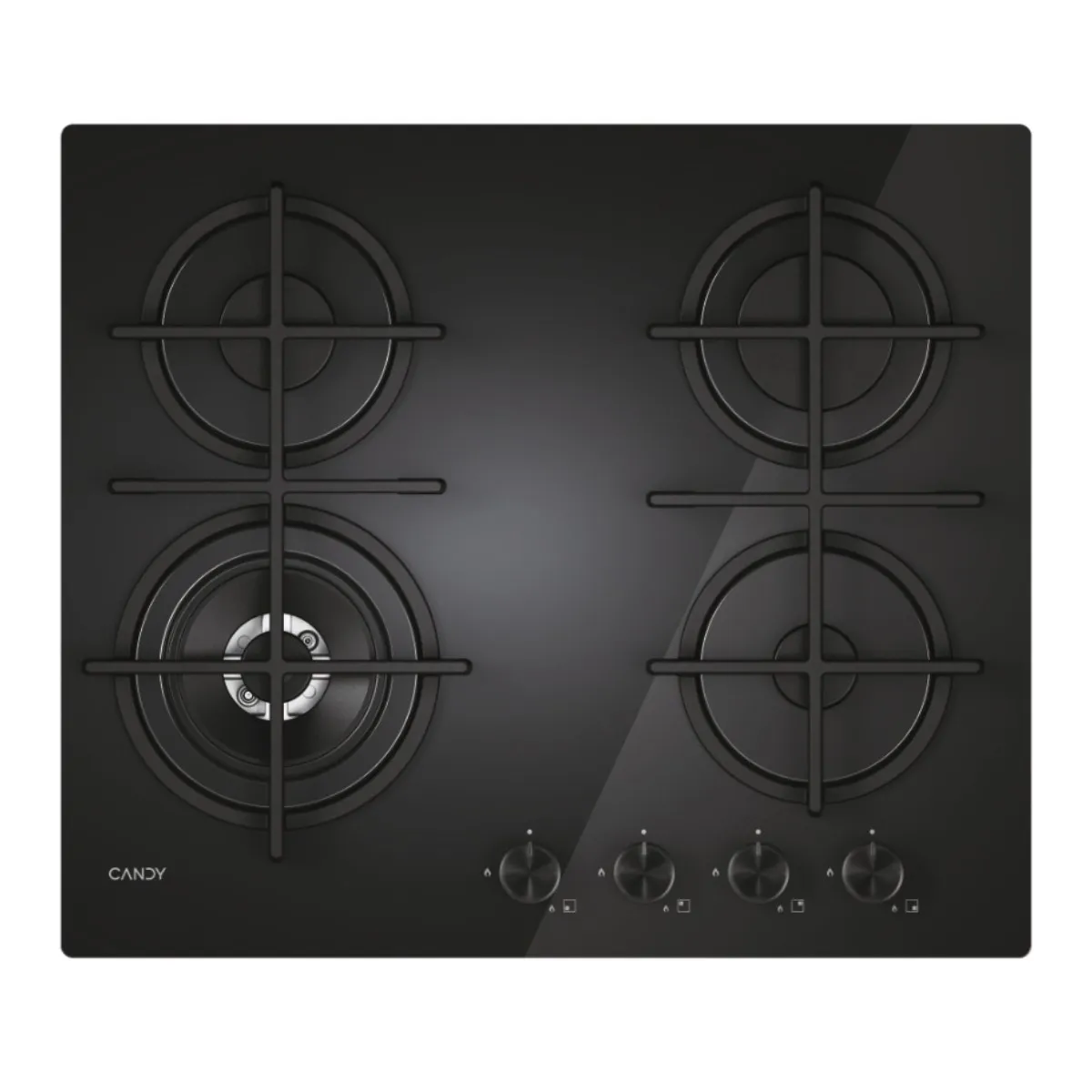 Candy CVG6BF4WTB Intégré 59.5 cm Gaz 4 zones - vue 2