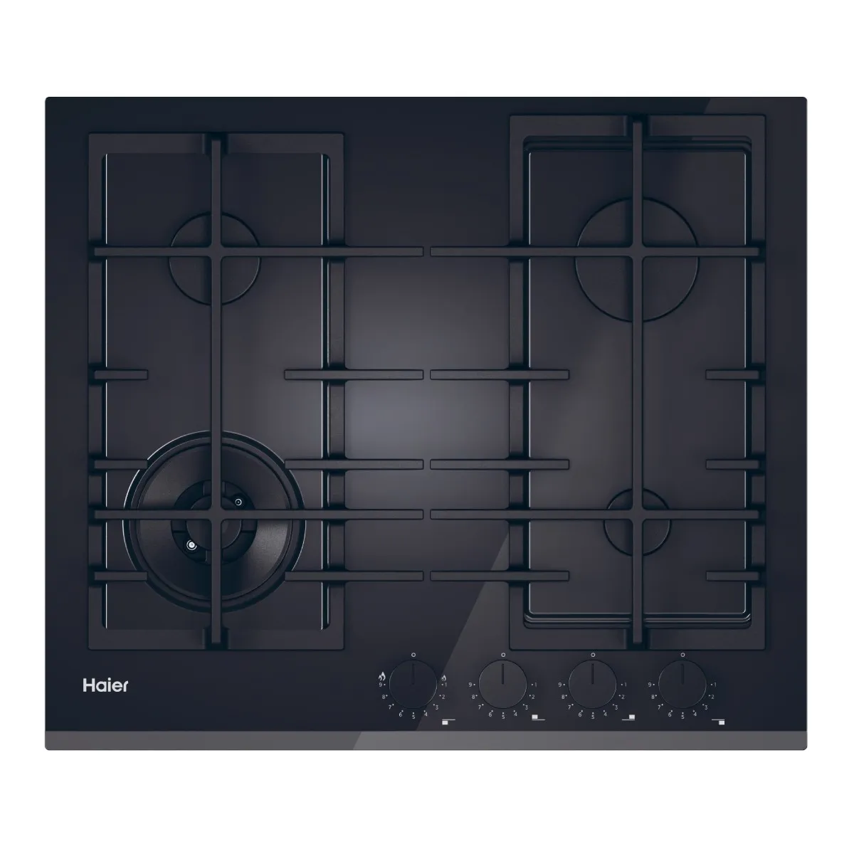 Table de Cuisson à Gaz Haier Série I-Move 4 4 Zones 9650W Noire - HAVG6BF4TBPB