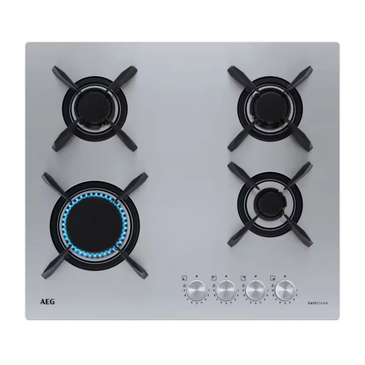 Plaque à Gaz AEG Série 7000 4 Zones Inox HGB 64423 UZ - vue 6