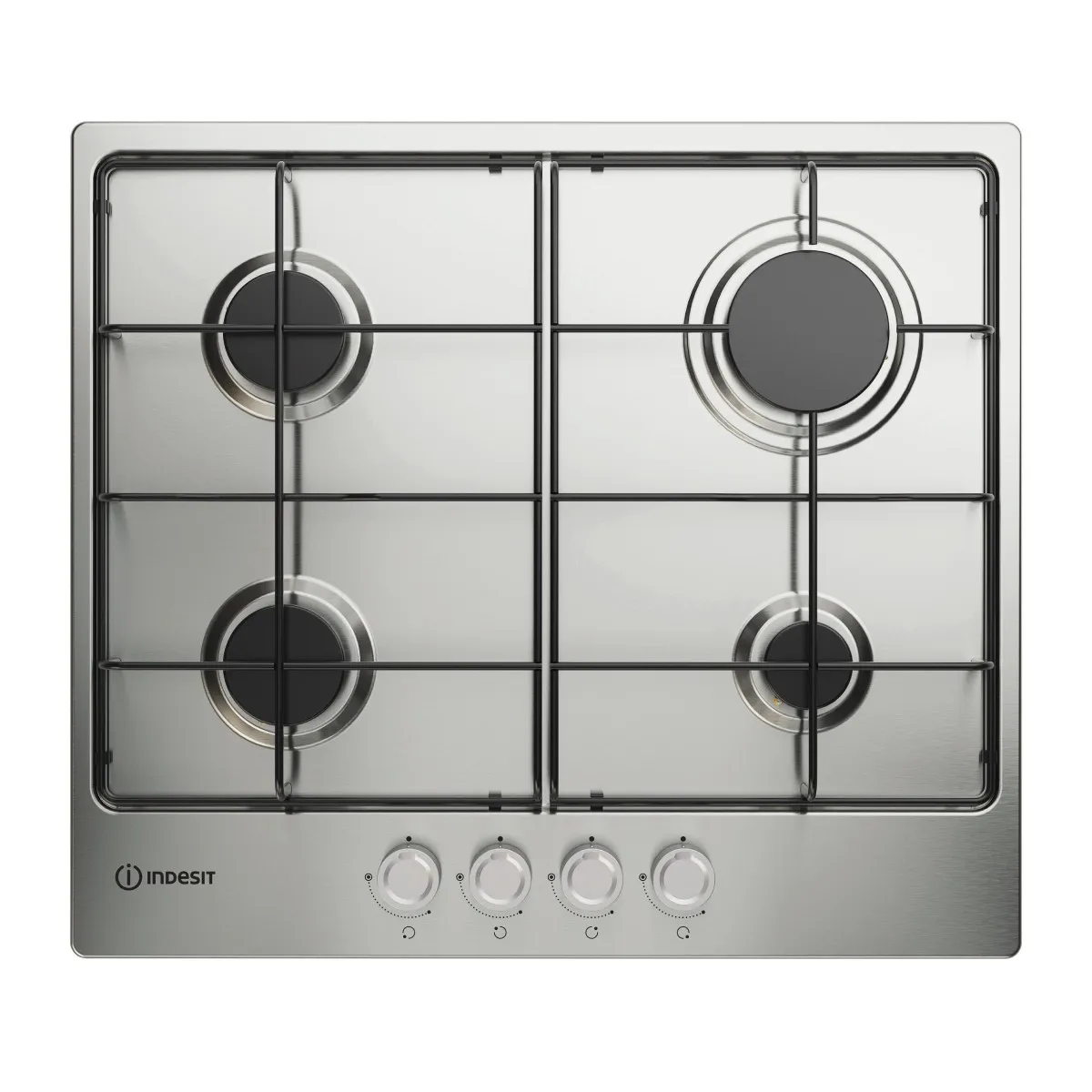 Plaque de Cuisson à Gaz Indesit 4 Zones Inox THP 642 IXI 1