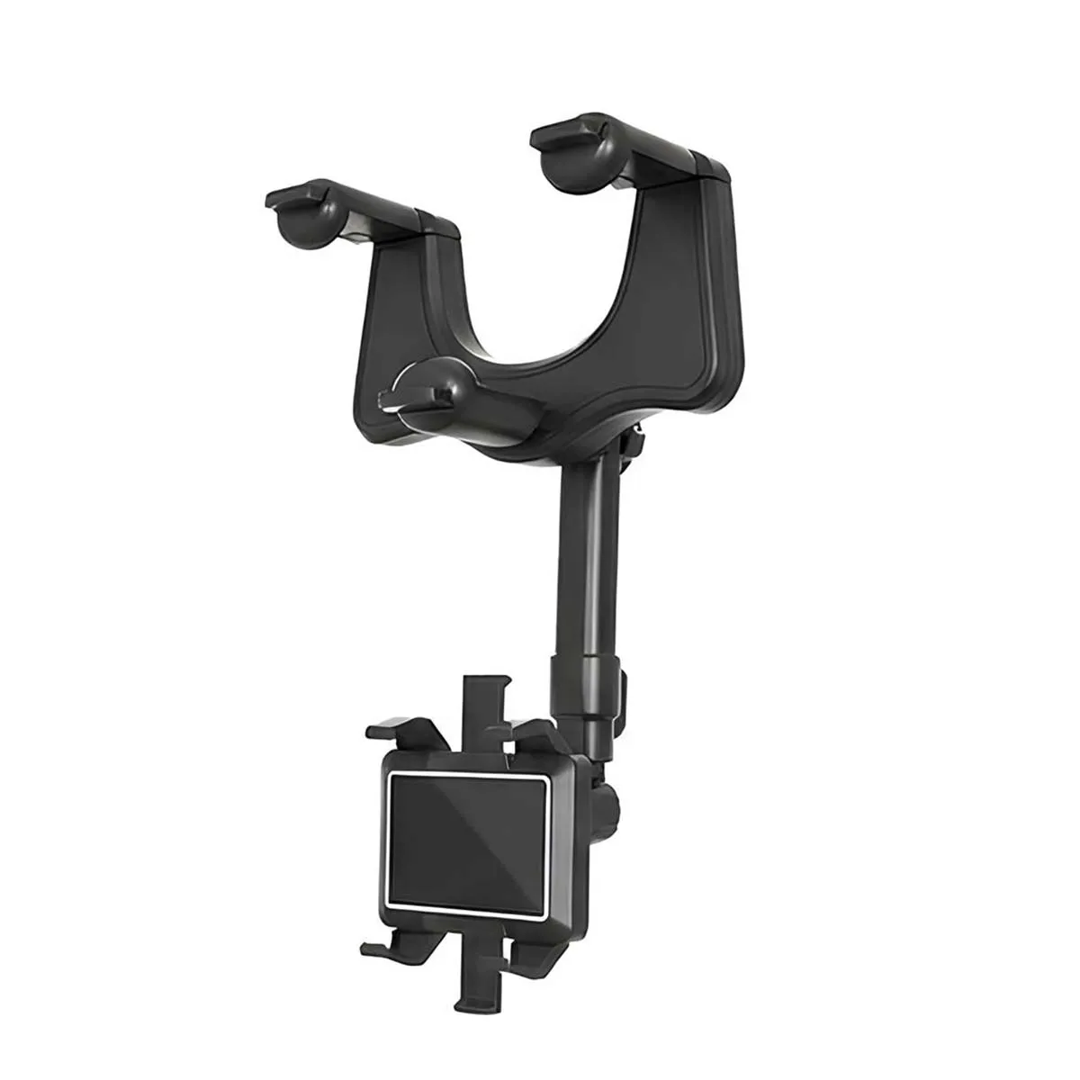 Bigben Noir Connected Support Voiture Rétroviseur Pour Smartphone Jusqu'à 7" Ajustable