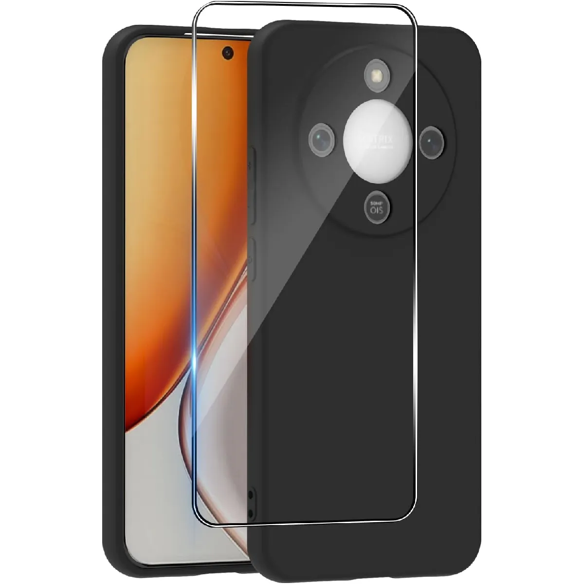 Little Boutik Noir Coque Silicone + Verre Trempé Honor Magic 8 Lite 5G
