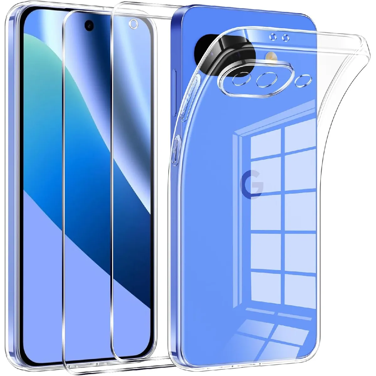 Little Boutik Coque Avec 2 Verres Trempés Google Pixel 10A - Transparent