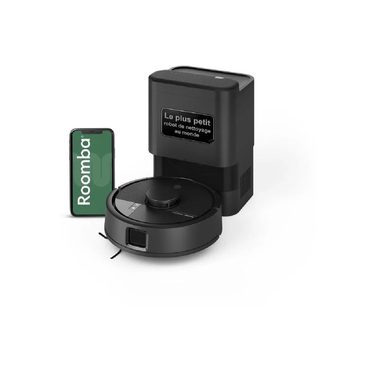 iRobot Roomba Mini F155040 - Aspirateur robot avec lavage - Noir